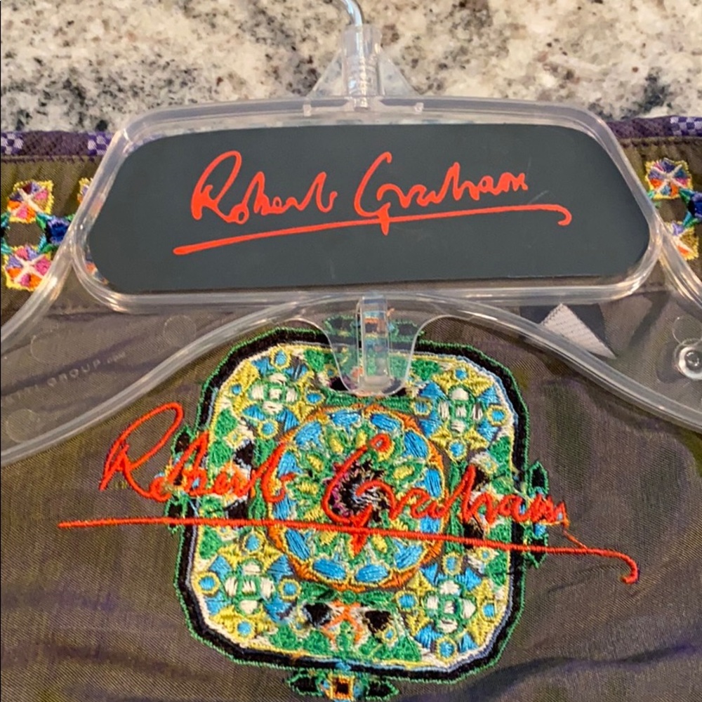 Robert Graham purple checked button down. - Picture 6 of 9